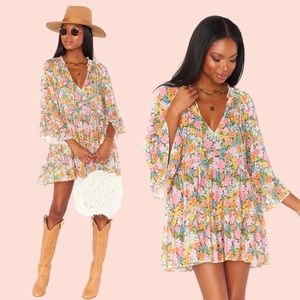 Show Me Your Mumu Viola Mini Dress in Wild Flora